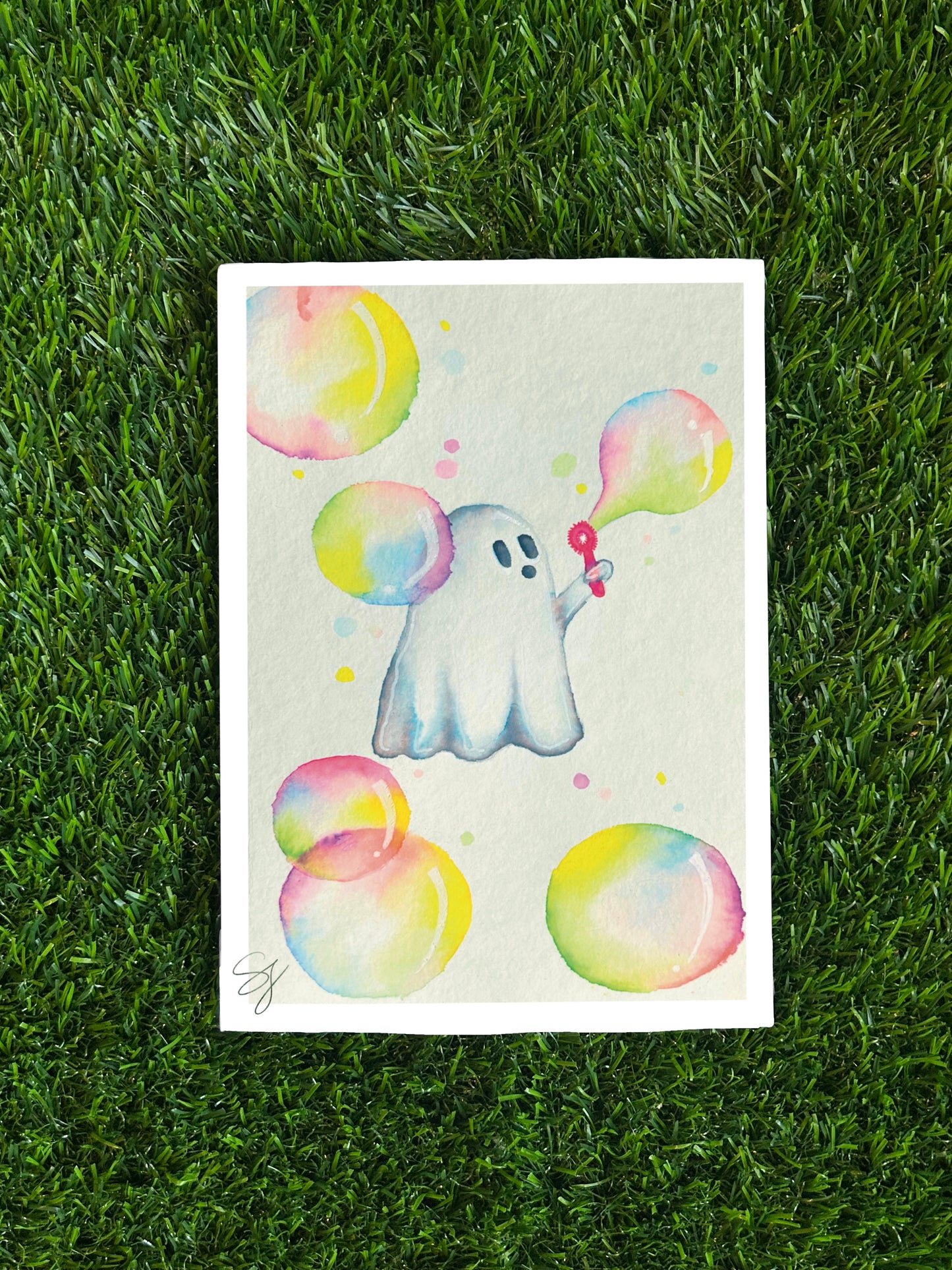 GHOST BLOWIN BUBBLES