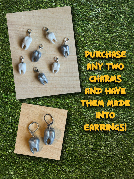 TURN CHARMS INTO EARRINGS