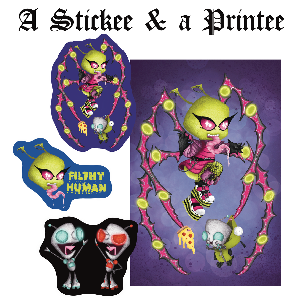 STICKEE & PRINTEE : TRINKET TROUBLE MAIL CLUB