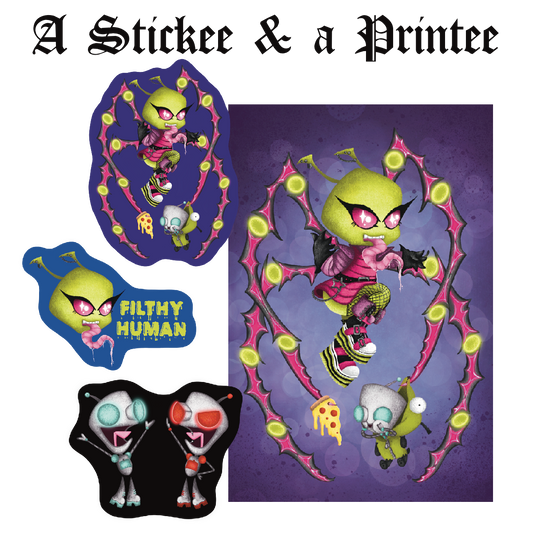STICKEE & PRINTEE : TRINKET TROUBLE MAIL CLUB