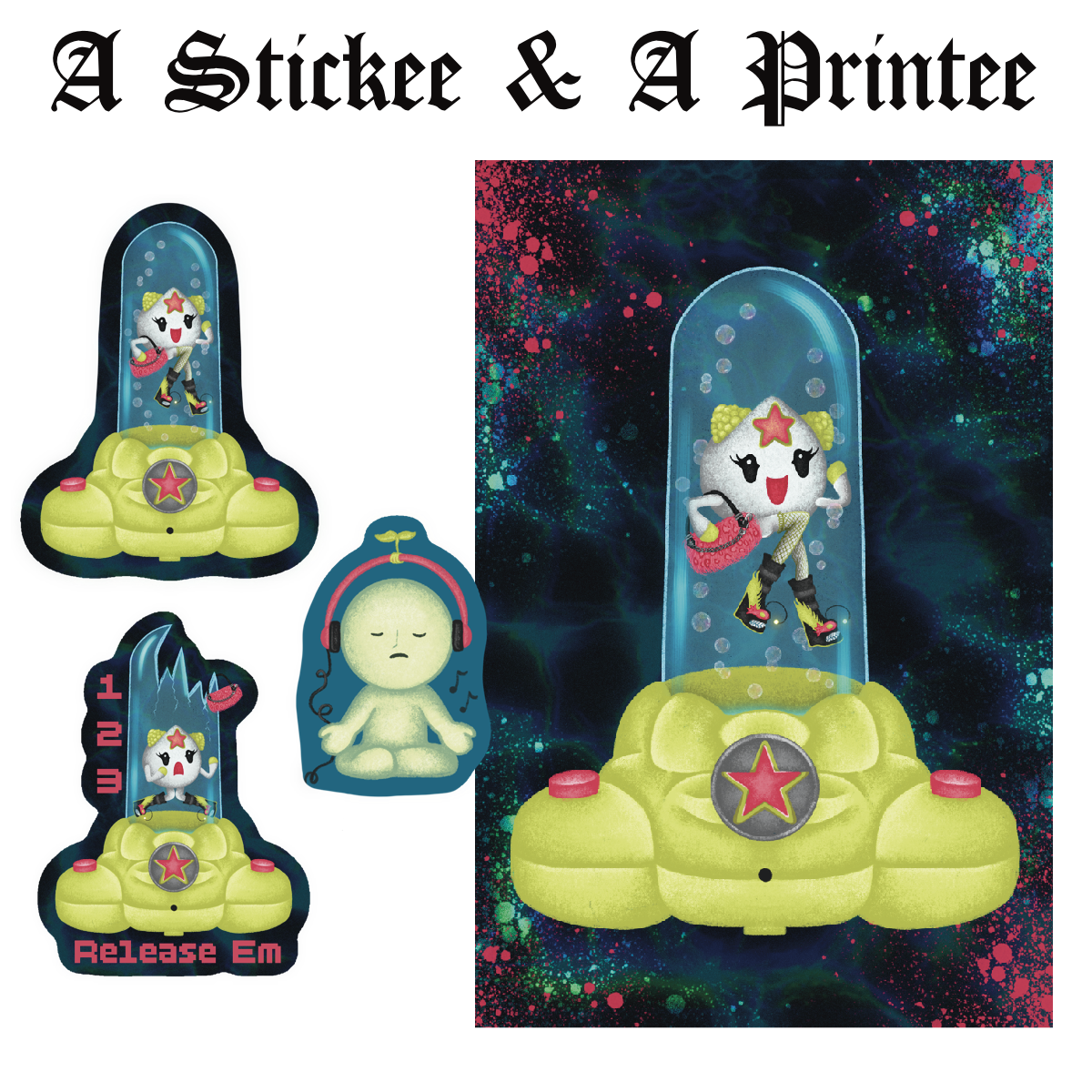 STICKEE & PRINTEE : TRINKET TROUBLE MAIL CLUB