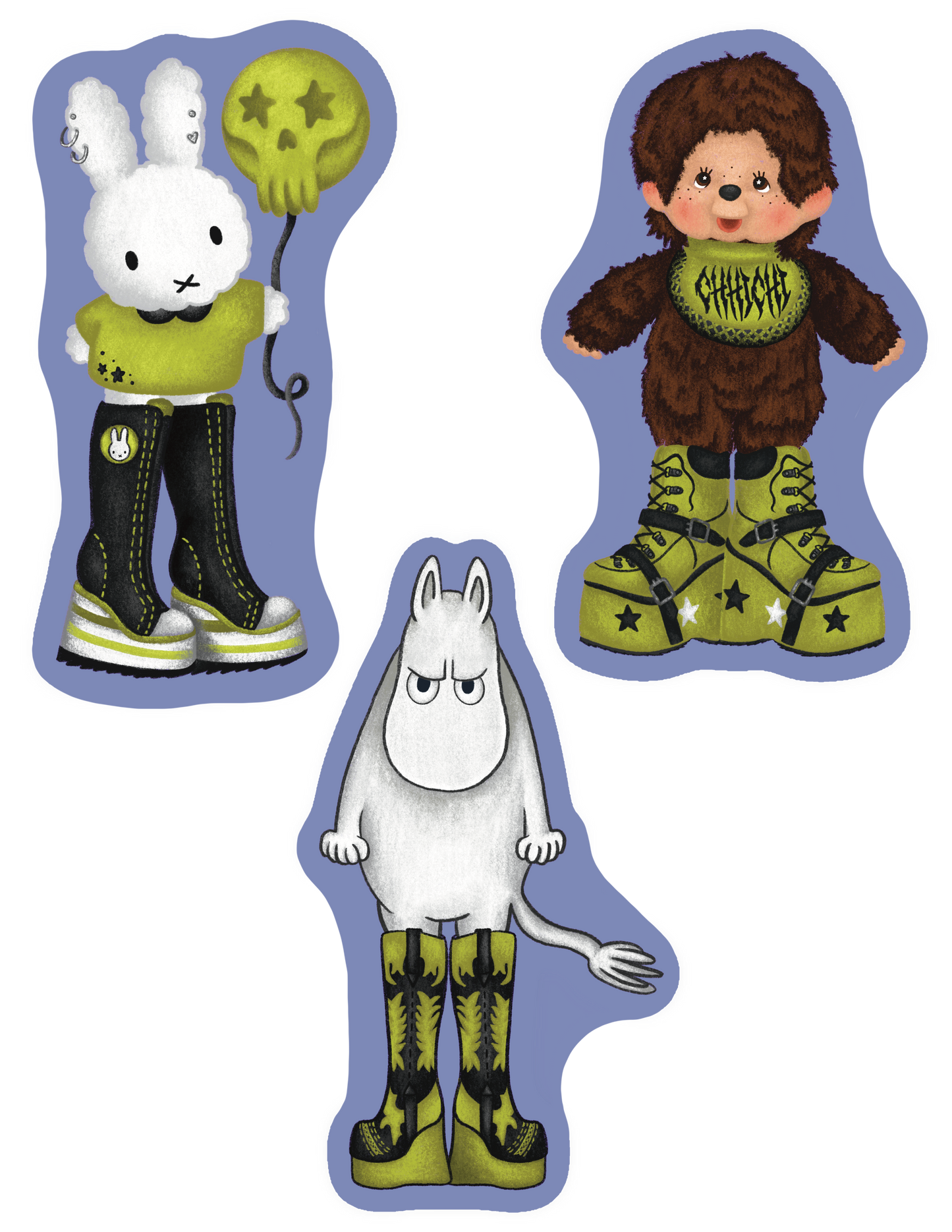 TRINKETS IN BIG BOOTS STICKER PACK