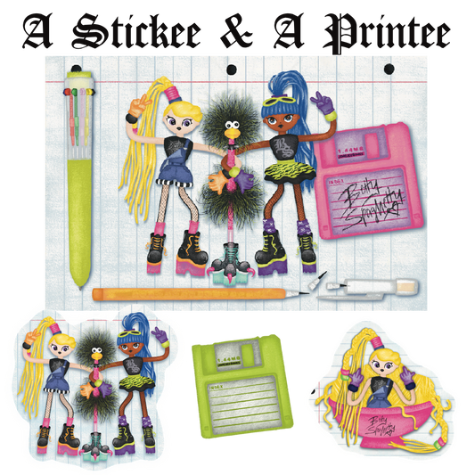 STICKEE & PRINTEE : TRINKET TROUBLE MAIL CLUB