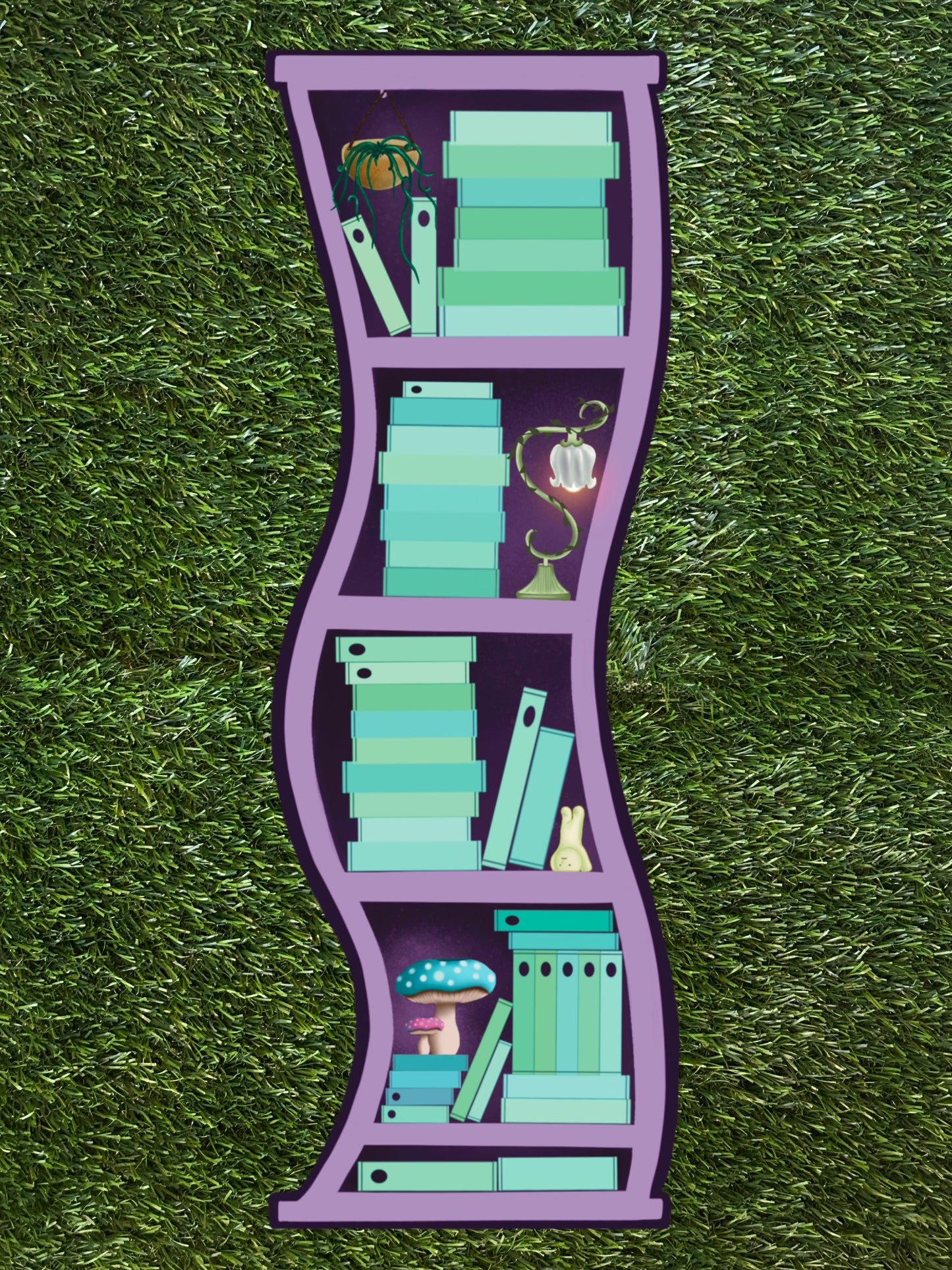 WAVY WHIMSY BOOKTRACKER BOOKMARK