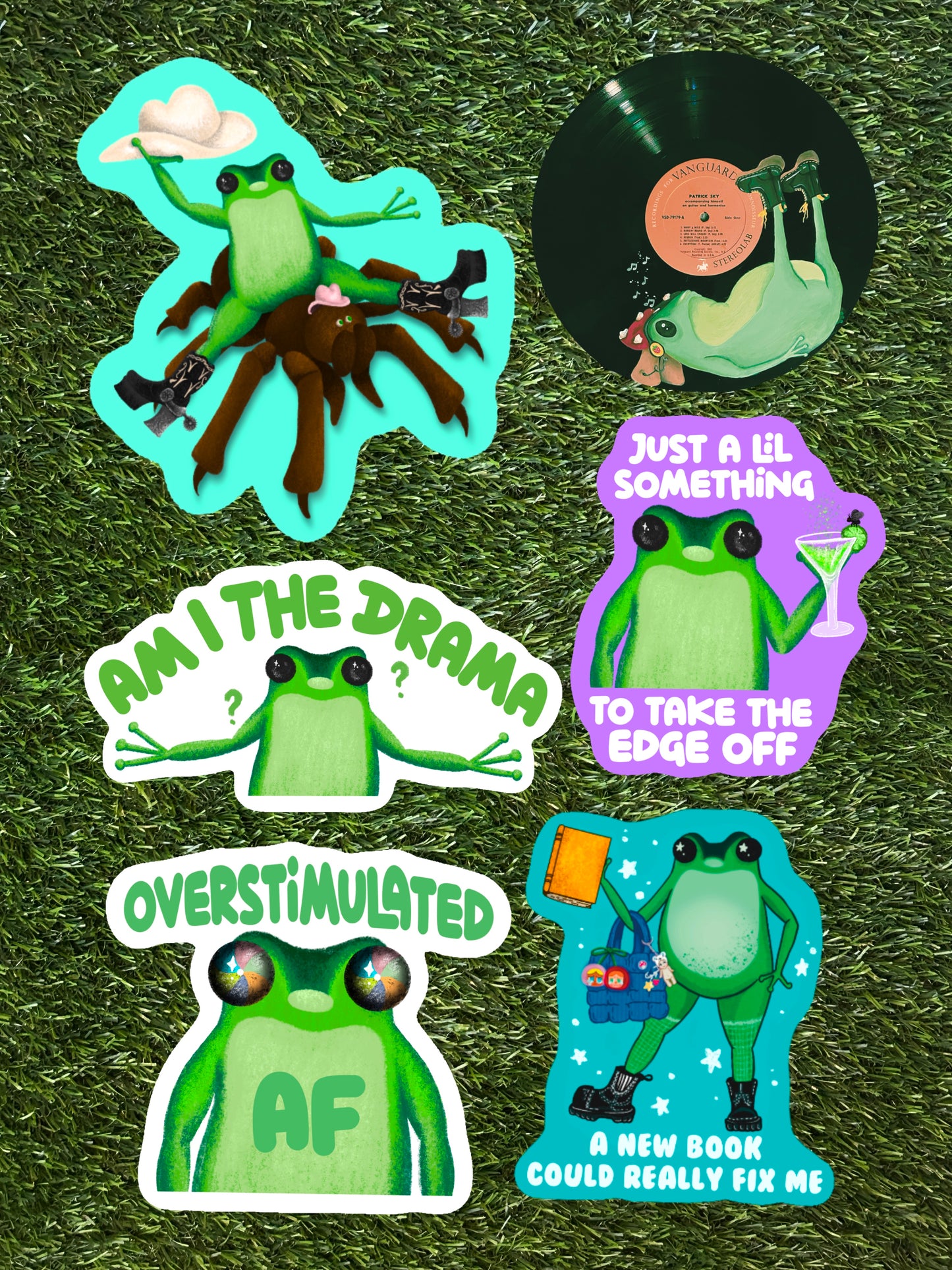 FRANKEE FROG STICKER PACK