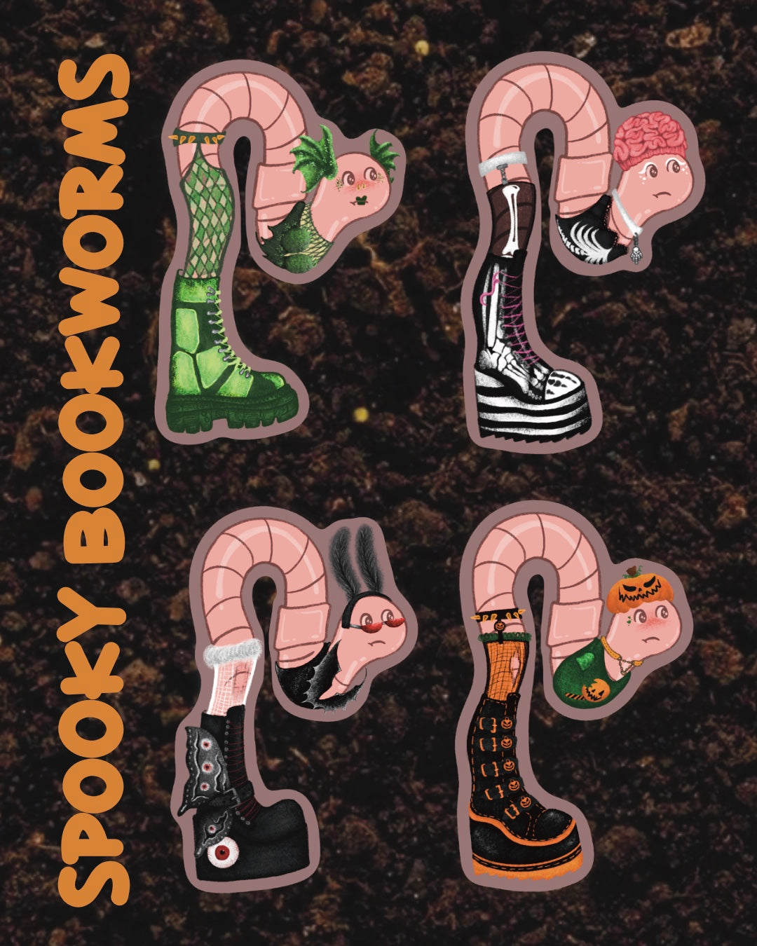SPOOKY BOOKWORMS
